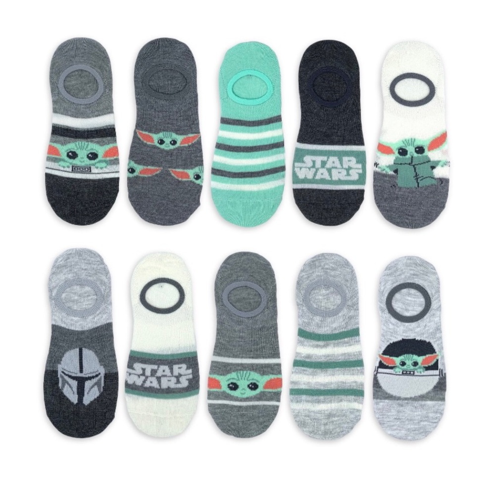 Star Wars Mandalorian DISNEY Stay Put Liners - Shoe Size 4-10 - Pack Of 10.